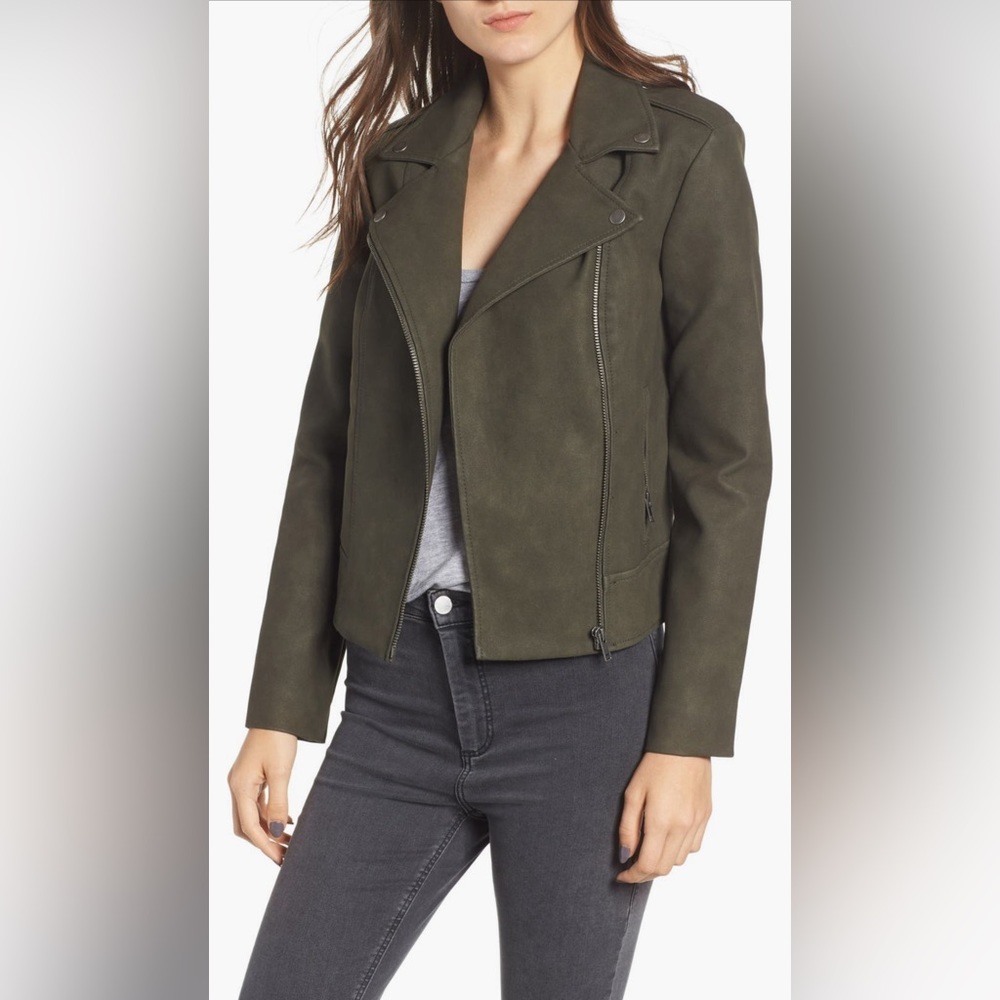 BB Dakota Easy Rider Faux Leather Moto Jacket